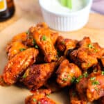 buffalo wings served with bleu cheese