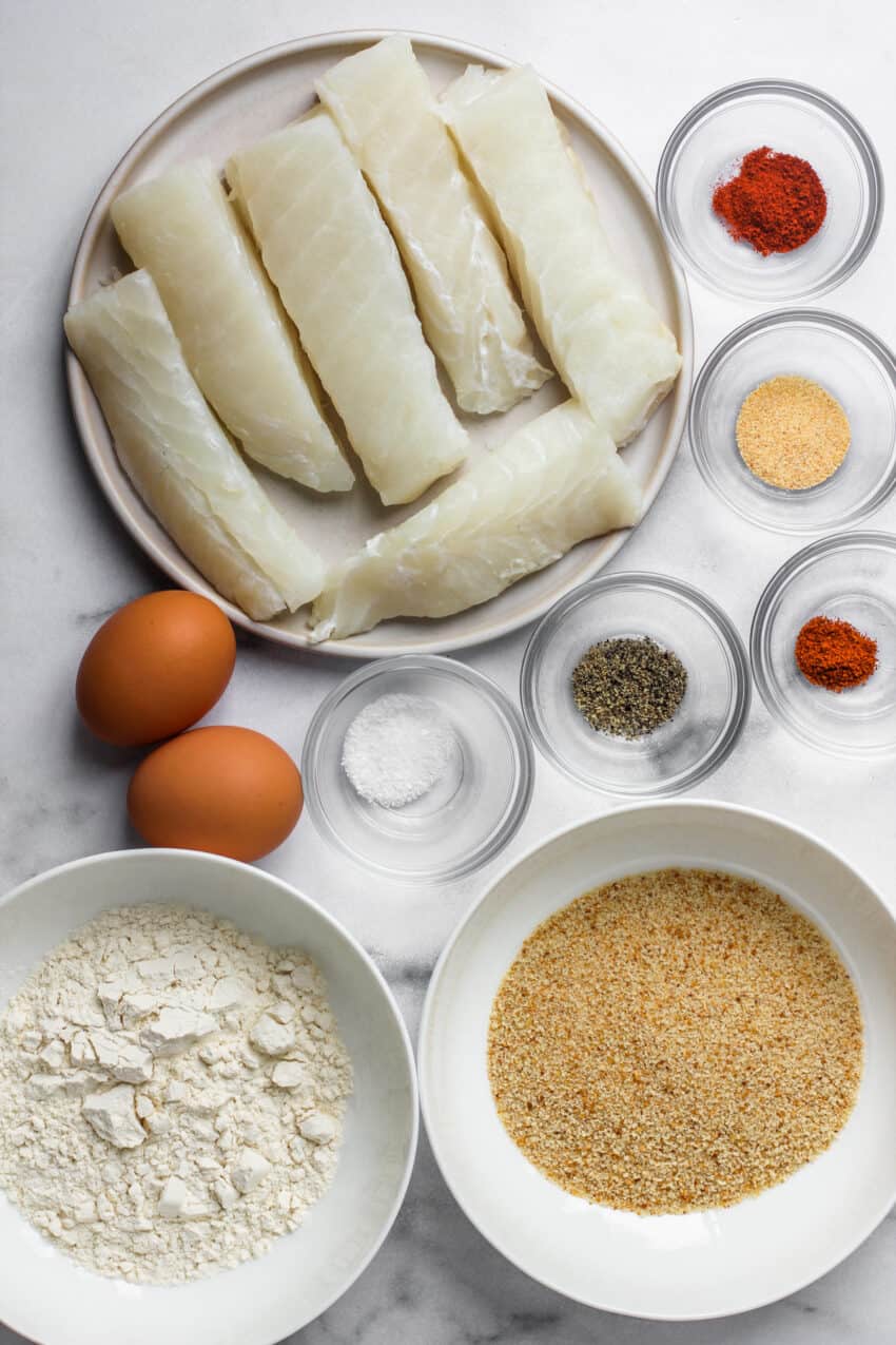 ingredients for fish sticks 