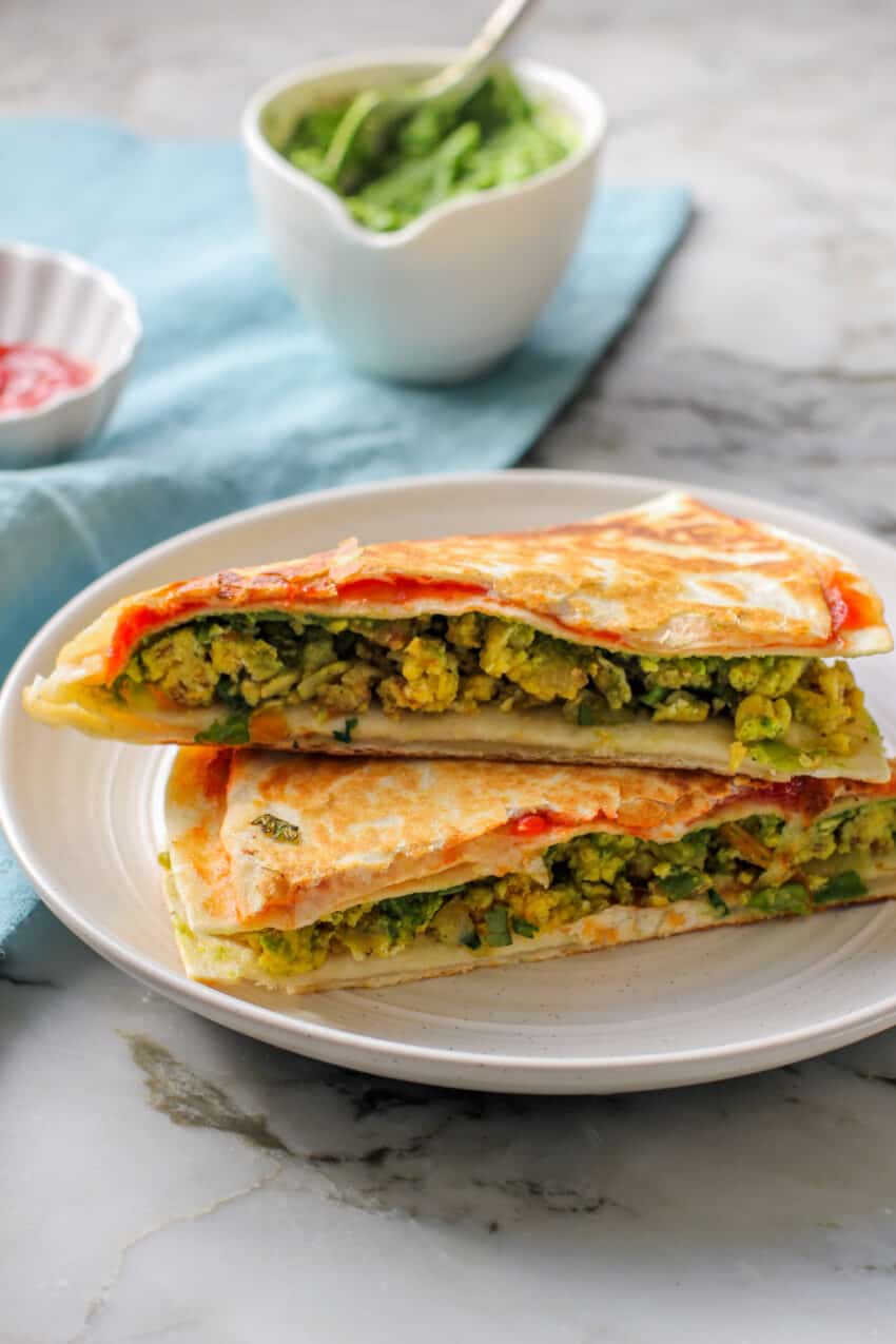 breakfast egg quesadillas 
