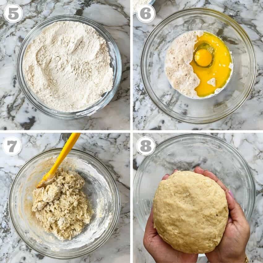 making donut dough 