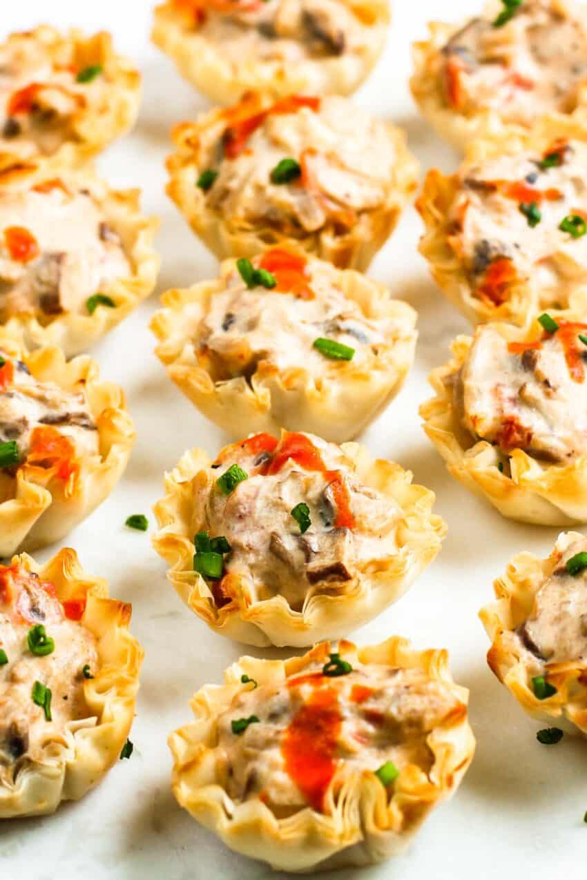 mushroom tartlets  