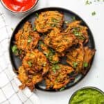 Kanda Bhaji Served with ketchup and chutney
