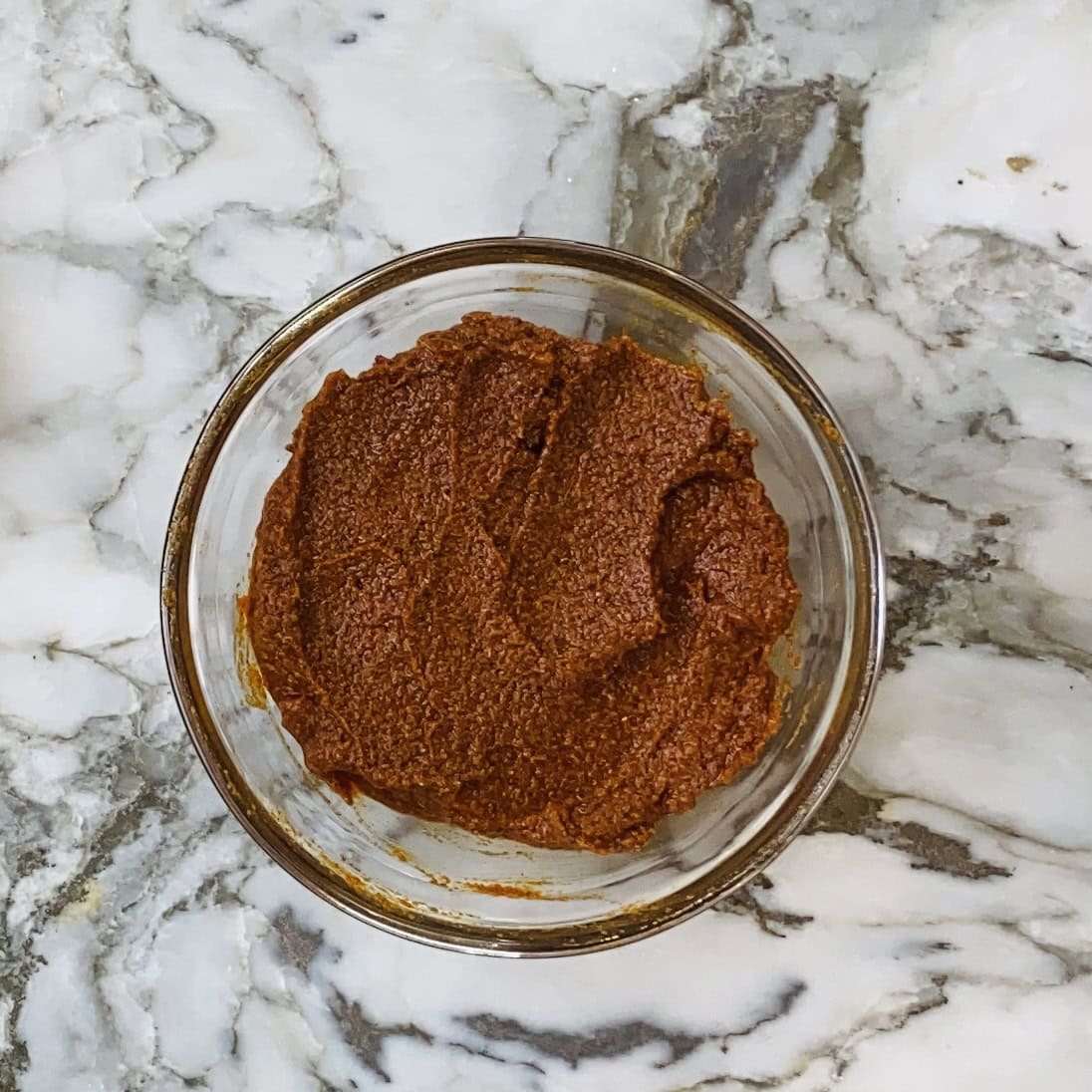tandoori chicken marinade in a bowl.