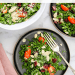 Kale Salad with Cranberries and Almonds