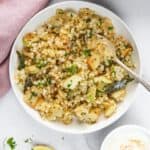 sabudana khichdi in a bowl