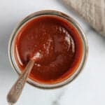 Tamarind Chutney in a glass jar