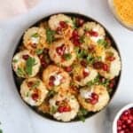 Dahi Puri served in a platter