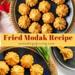 fried modak photo collage pinterest pin