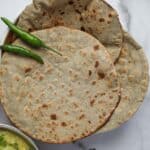 bajra roti in a plate
