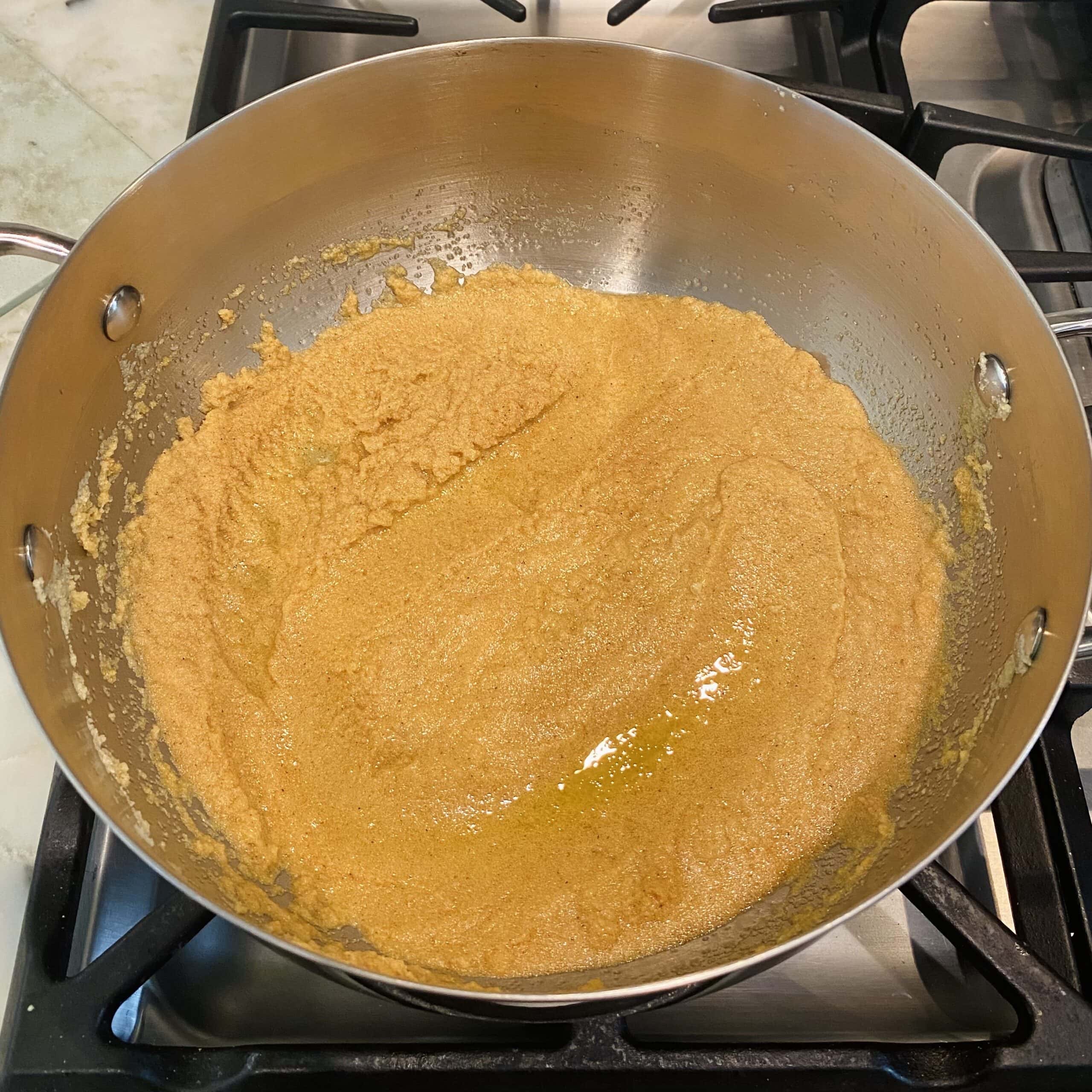 golden brown roasted ghee.