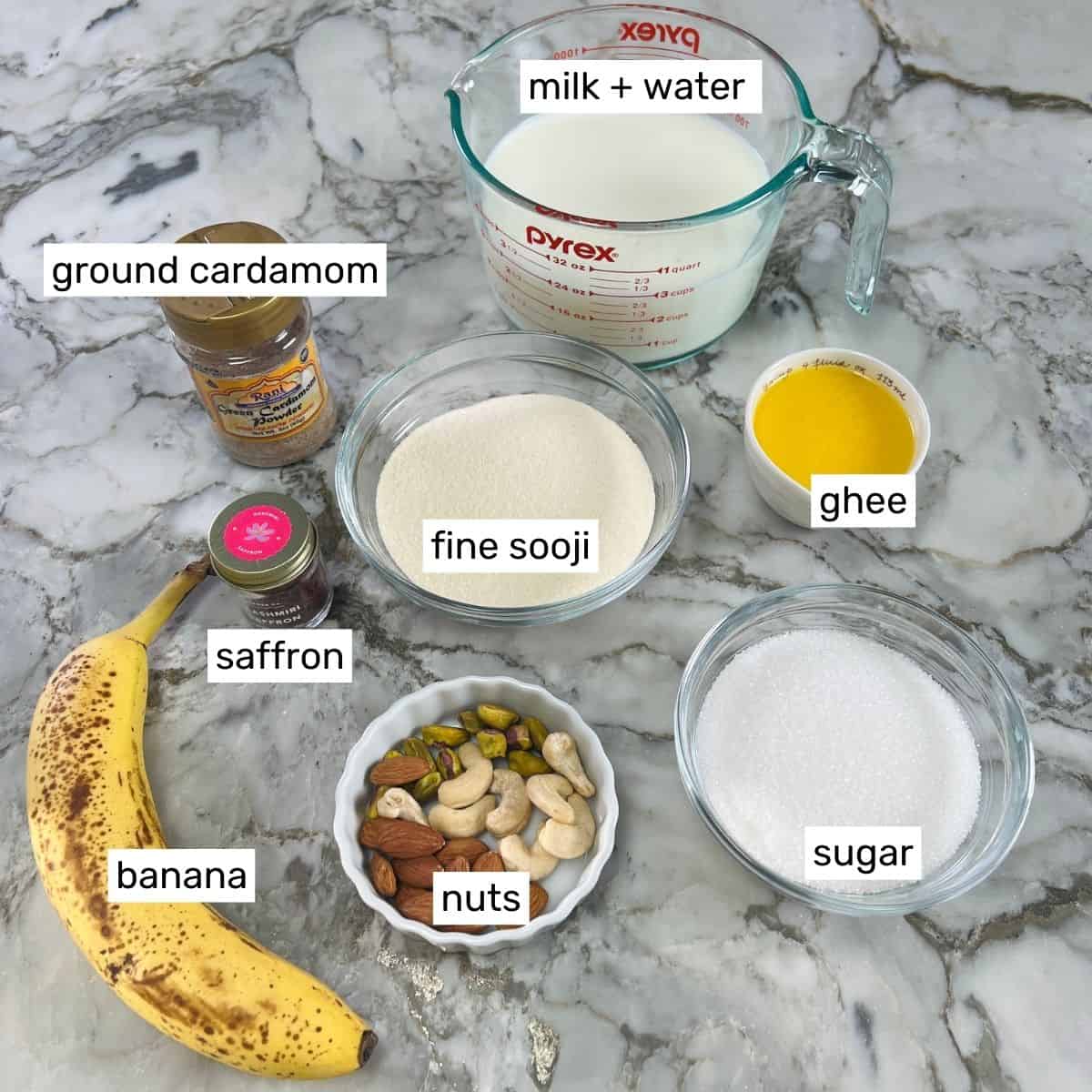 ingredients for sheera 