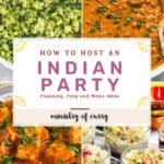 How to host an Indian party Collage