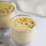 Masala Doodh served in glass cups