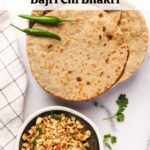 Pinterest pin for Bajra bhakri.