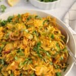 brussels sprouts sabzi garnished with cilantro