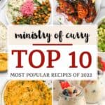 photo collage of top 10 recipes of 2022