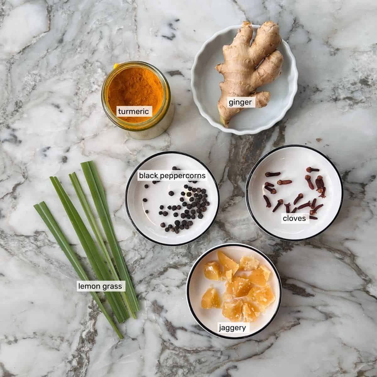 ingredients for kadha 