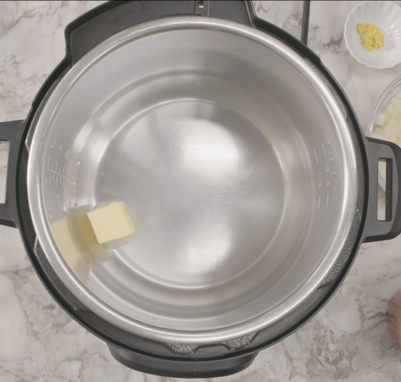 butter added to Instant Pot
