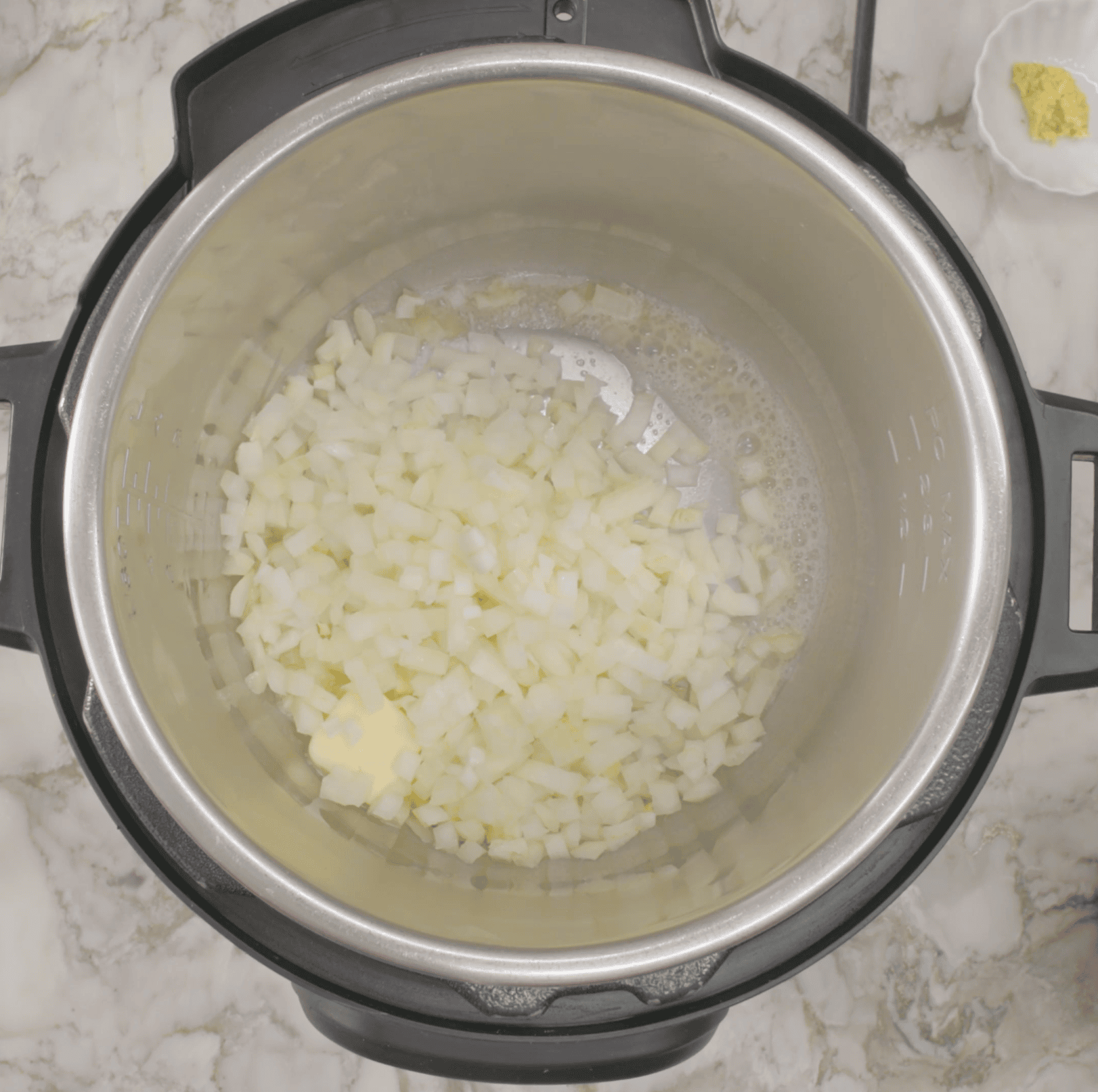 onions added in Instant Pot