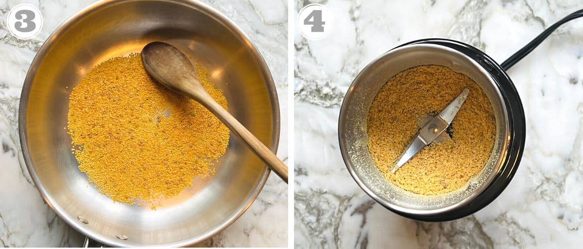 roasted and ground split mustard seeds 