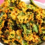 kale chips in a white bowl