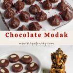 chocolate modak photo collage pin