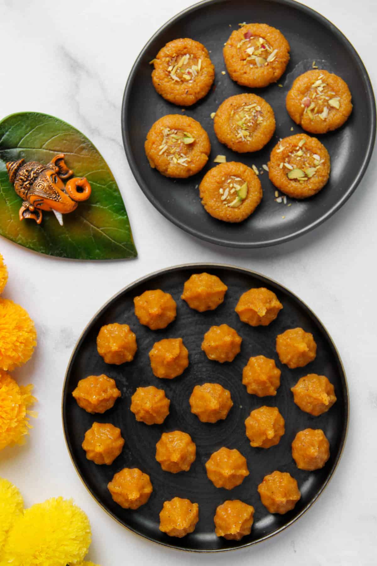 Mawa Modak and Peda in platters 