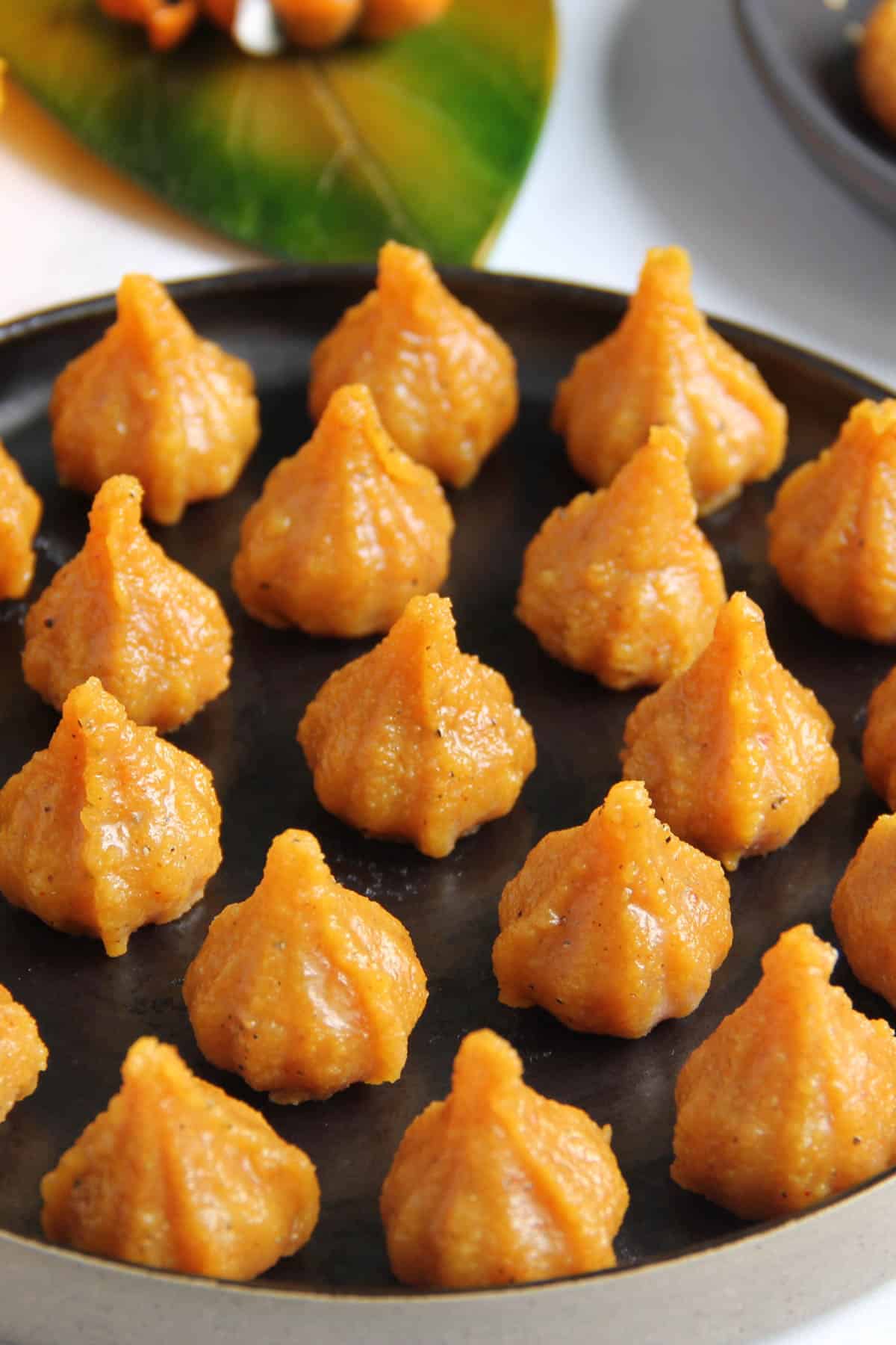 Mawa Modak in a platter 