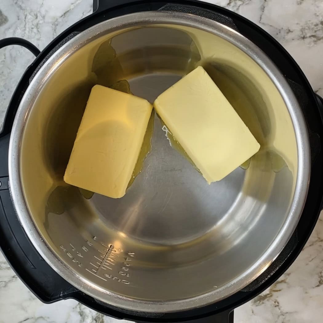 butter in instant pot insert