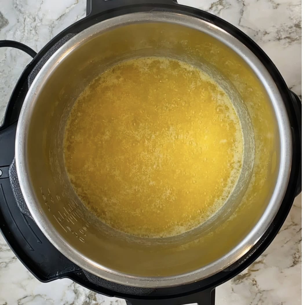 butter turning into clarified butter in Instant pot