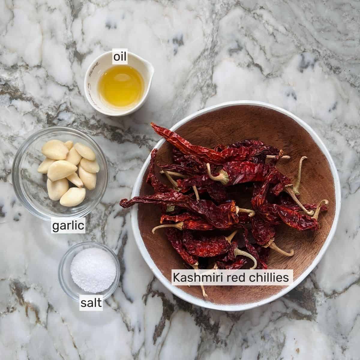 ingredients for dabeli red chutney 