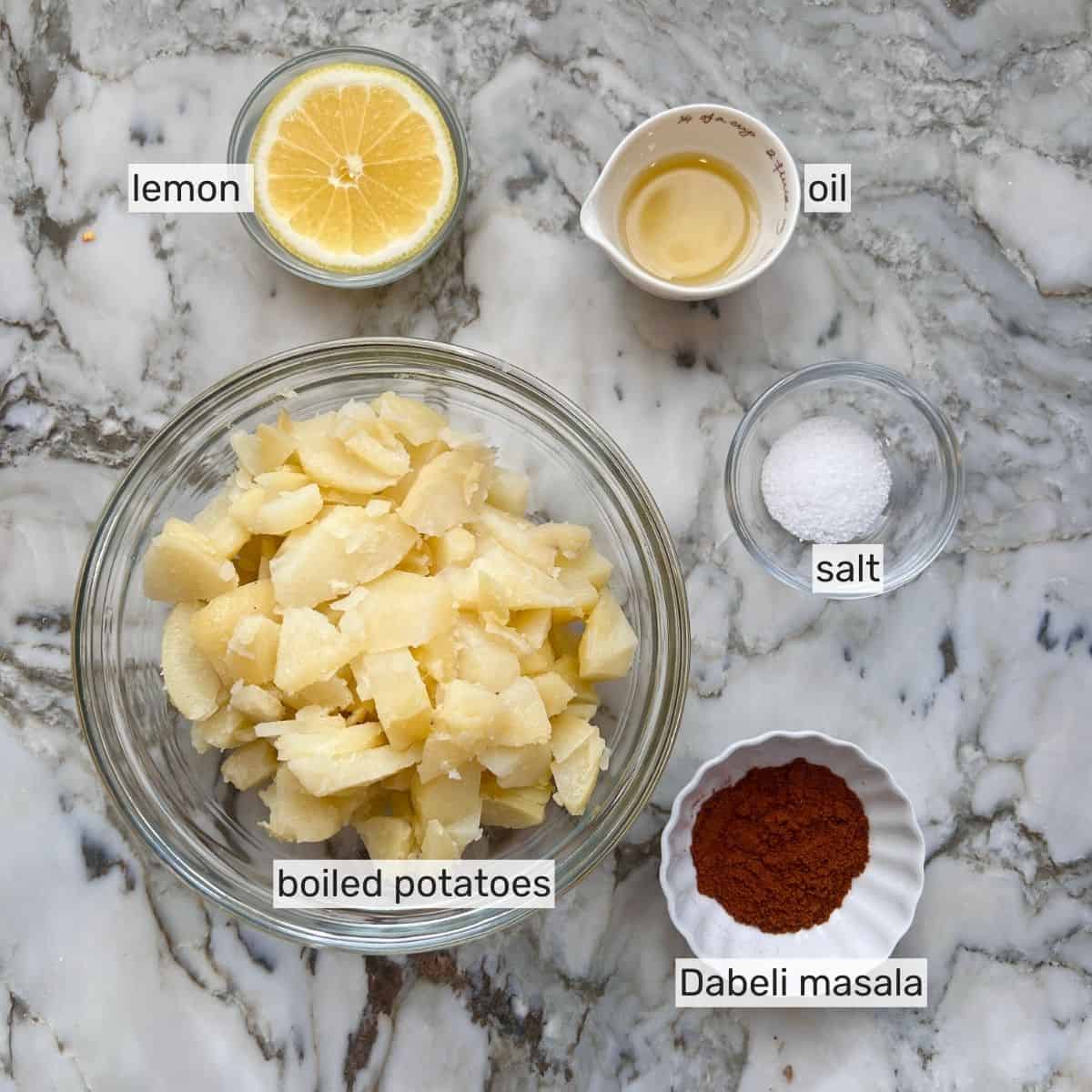ingredients for dabeli filling 