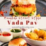pinterest image for vada pav
