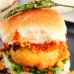 pinterest pin for vada pav