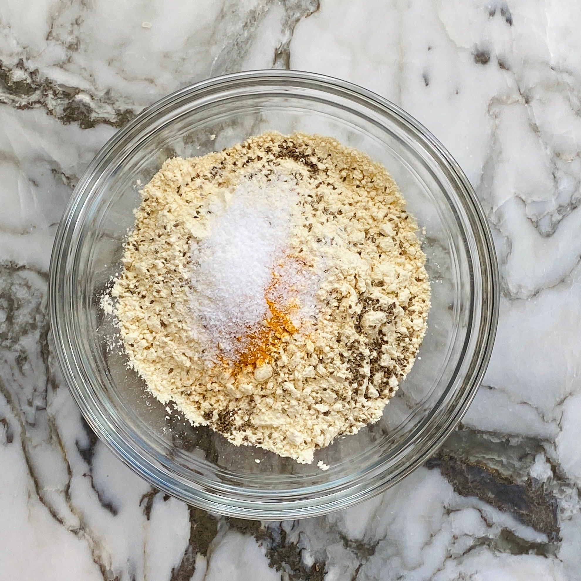 dry flour and spice mixture for frying batata vada 
