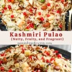 Kashmiri Pulao pinterest pin