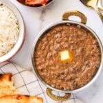 Dal Bukhara served with rice and naan