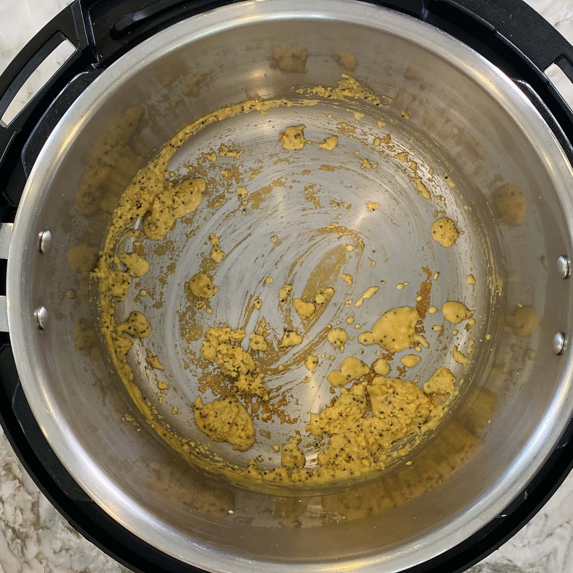 sauteed spices in the Instant pot 