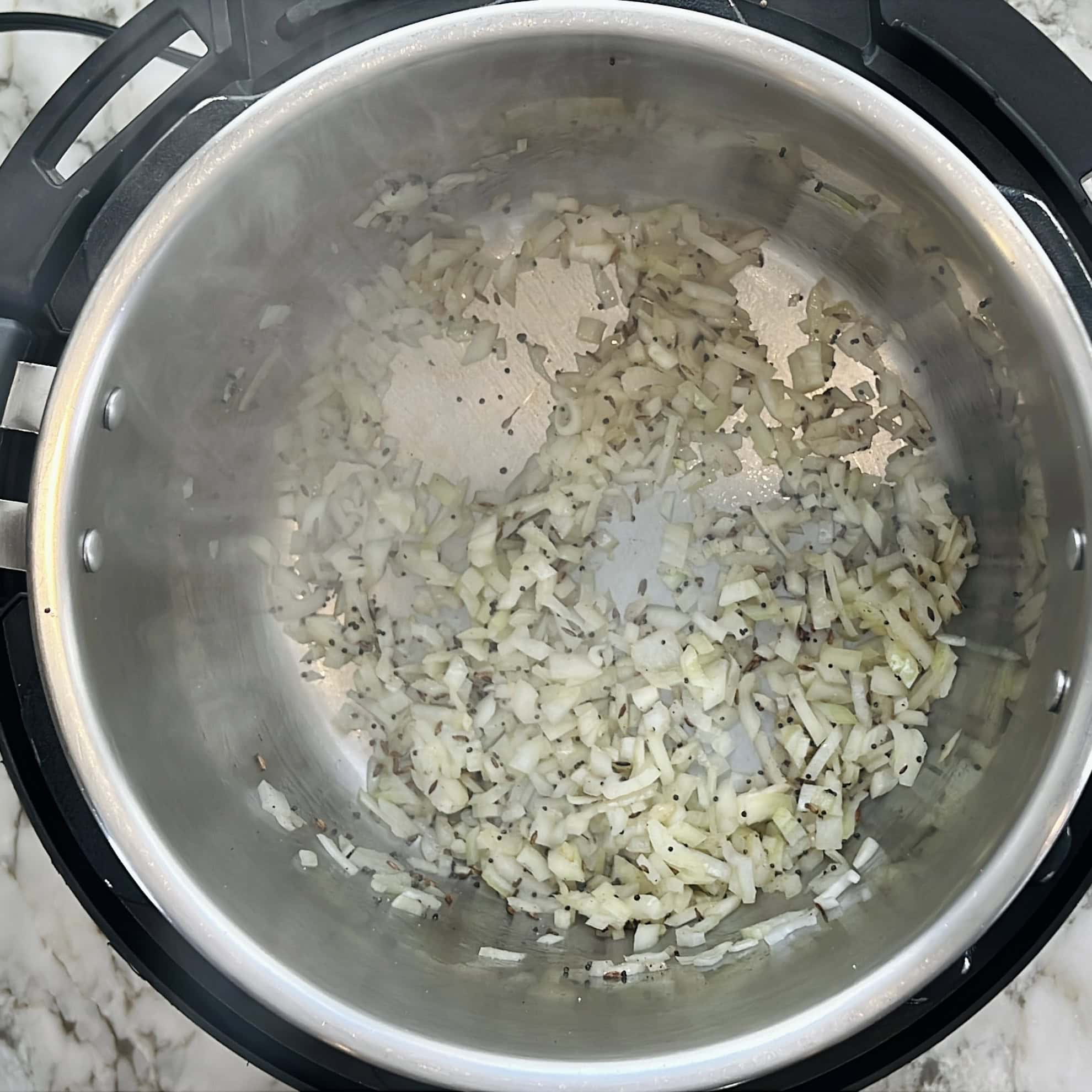 sautéing onions in the instant pot