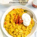 pinterest pin for protein oats khichdi
