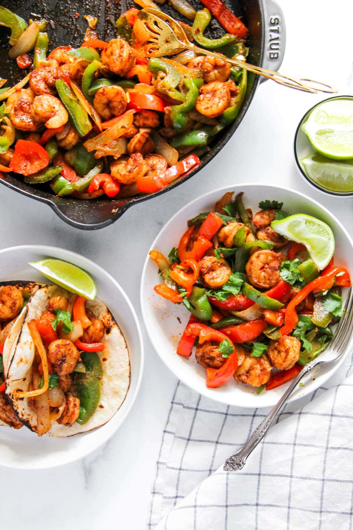chicken fajita skillet nd tacos 