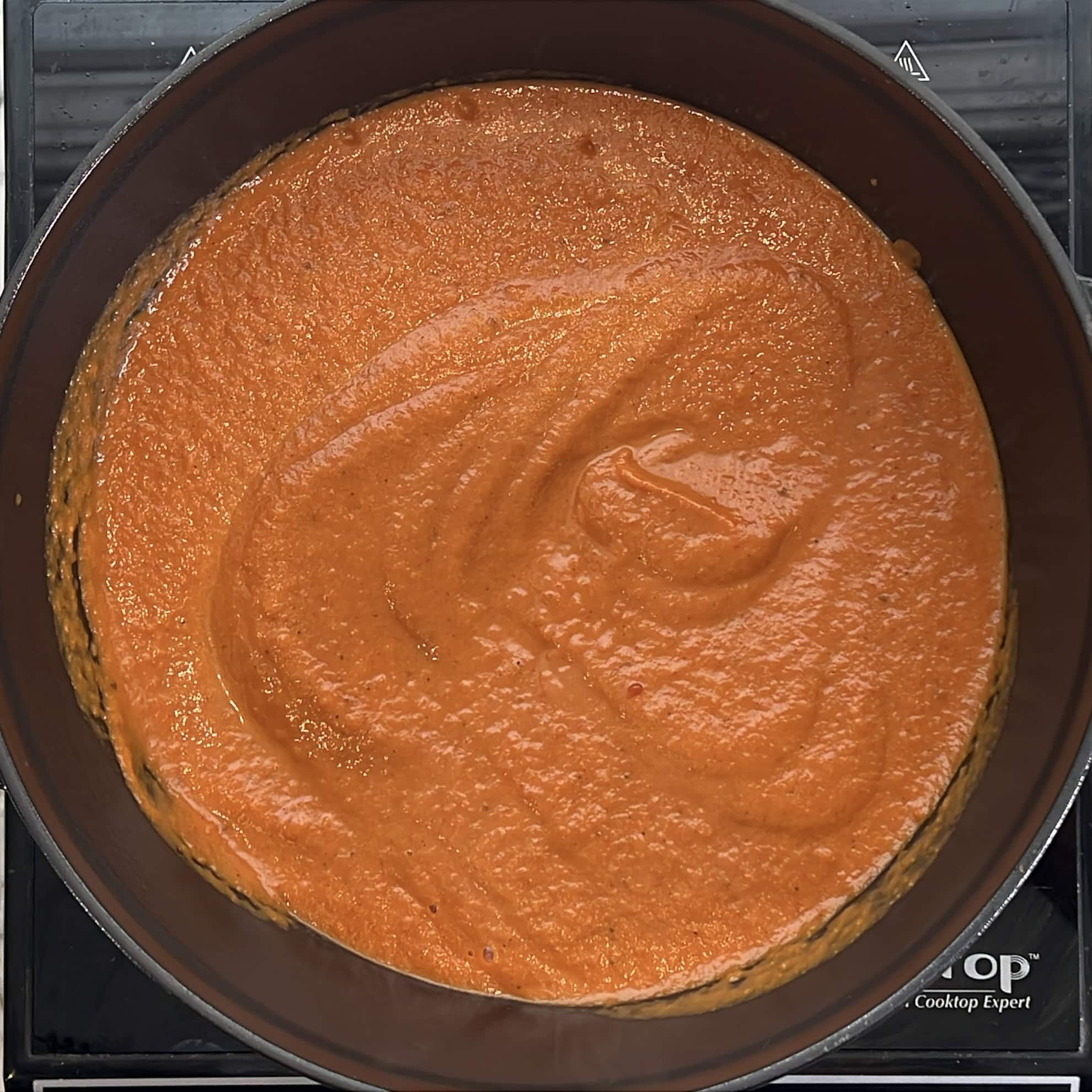 pureed chicken tikka masala sauce.