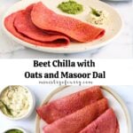 pinterest pin photo chollage for Beet chiila