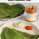 pinterest pin for spinach chilla.