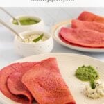 pinterest pin for Beet chiila