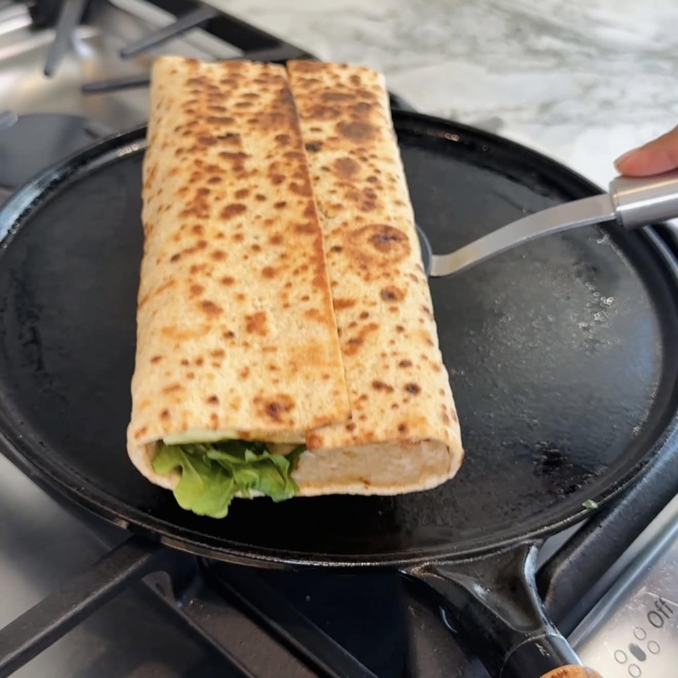 toasted egg white wrap.